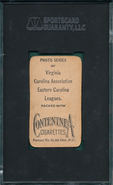1910 T209 Jackson Contentnea Cigarettes SGC 2 *Photo Series* 