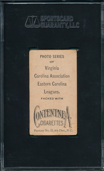 1910 T209 Garman Contentnea Cigarettes SGC 40 *Photo Series* 