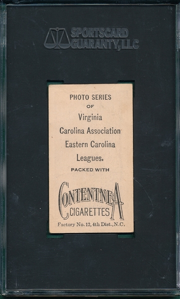 1910 T209 King Contentnea Cigarettes SGC 20 *Photo Series* 