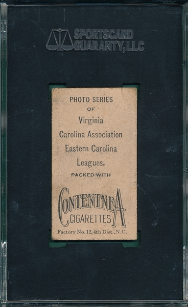 1910 T209 Phelan Contentnea Cigarettes SGC Authentic *Photo Series* 