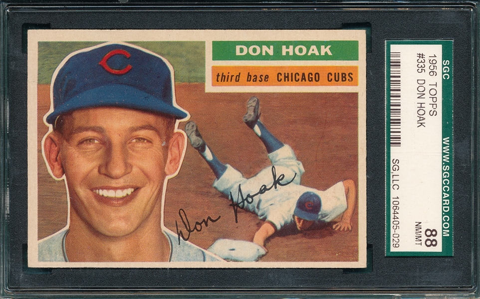 1956 Topps #335 Don Hoak SGC 88