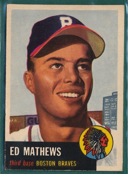 1953 Topps #37 Ed Mathews