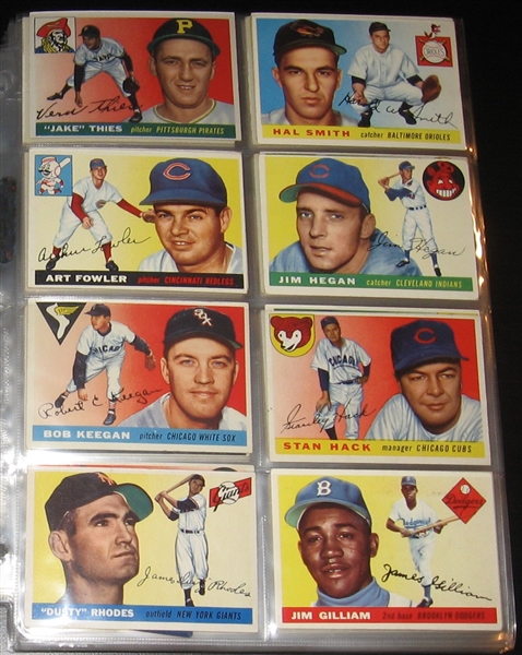 1955 Topps Baseball Near Set (192/206)