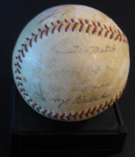 1954 New York Giants Autographed Baseball