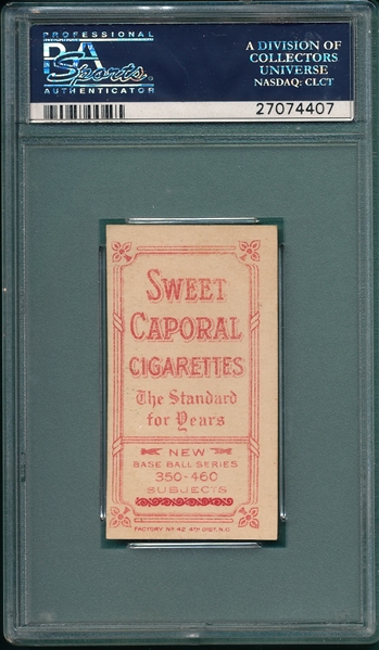 1909-1911 T206 Conroy, Bat, Sweet Caporal Cigarettes PSA 4