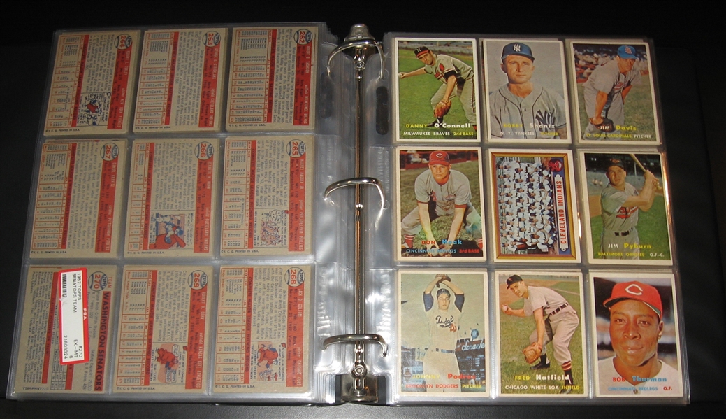 1957 Topps Baseball Near Set (388/404)