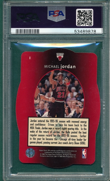 1996 SPx #8 Michael Jordan PSA 9 *Gold*