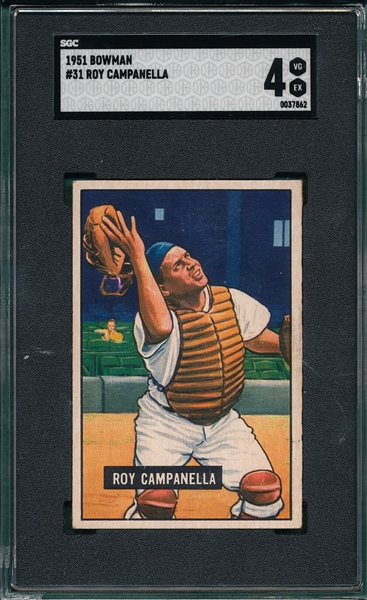 1951 Bowman #31 Roy Campanella SGC 4