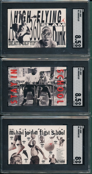 1991 Nike 6-Card Set Michael Jordan/ Spike Lee, Mars Blackmon SGC