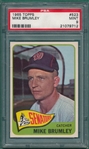 1965 Topps #523 Mike Brumley PSA 9 *Mint*