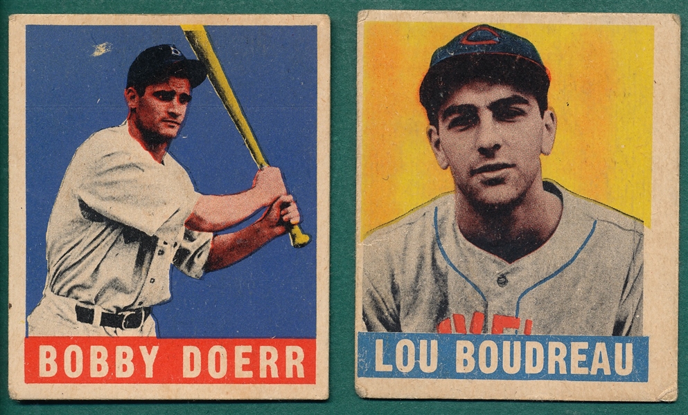 1948 Leaf #83 Doerr & #106 Boudreau, Lot of (2)