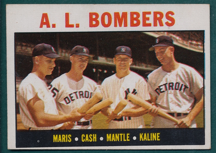 1964 Topps #331 AL Bombers W/ Mantle