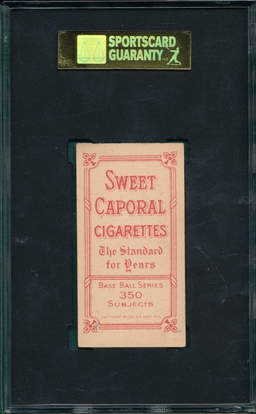 1909-1911 T206 Demmitt, New York, Sweet Caporal Cigarettes SGC 60