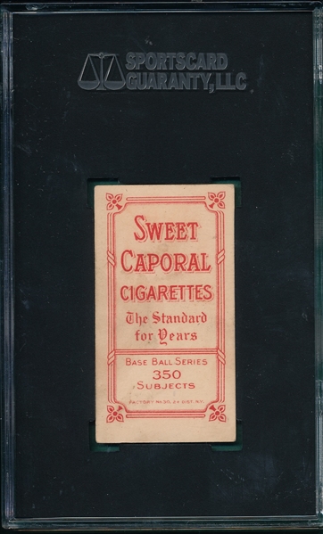 1909-1911 T206 Congalton Sweet Caporal Cigarettes SGC 60