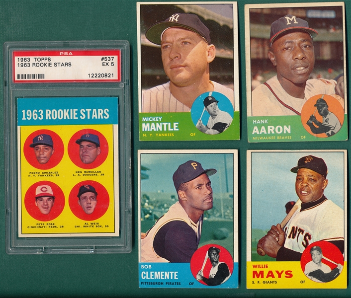1963 Topps Baseball Complete Set (576) 