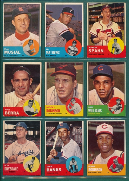 1963 Topps Baseball Complete Set (576) 