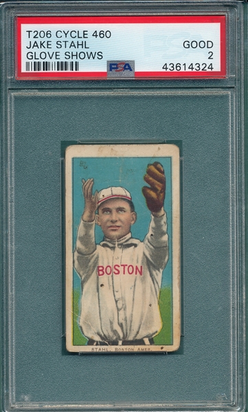 1909-1911 T206 Stahl, Glove, Cycle Cigarettes PSA 2 *460 Series*