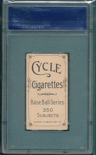 1909-1911 T206 Oberlin Cycle Cigarettes PSA 4