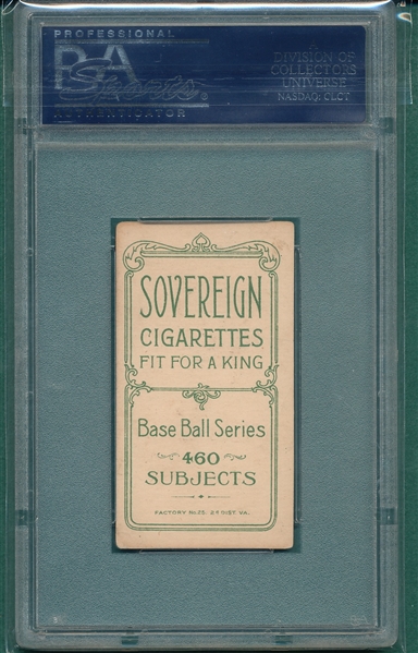 1909-1911 T206 Oldring, Batting, Sovereign Cigarettes PSA 3 *460 Series*