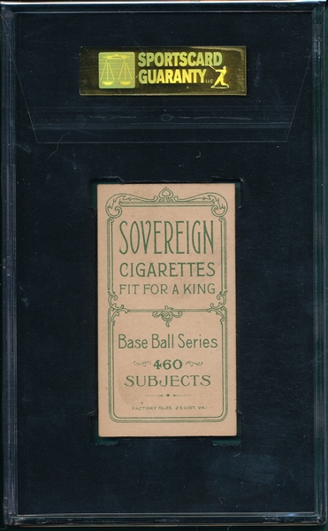1909-1911 T206 Merkle, Throwing, Sovereign Cigarettes SGC 80 *460 Series*