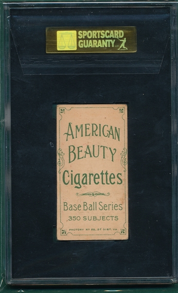1909-1911 T206 Chappelle American Beauty Cigarettes SGC 40