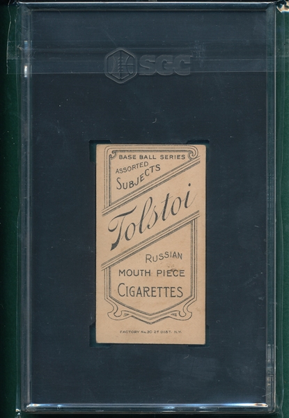 1909-1911 T206 Summers Tolstoi Cigarettes SGC 4.5