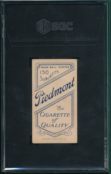 1909-1911 T206 Bender, Portrait, Piedmont Cigarettes SGC 3