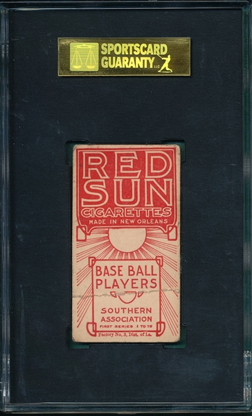 1910 T211 Nolley Red Sun Cigarettes SGC 10