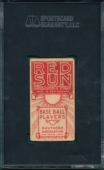 1910 T211 Moran Red Sun Cigarettes SGC 20