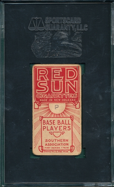 1910 T211 Sweeney Red Sun Cigarettes SGC 20