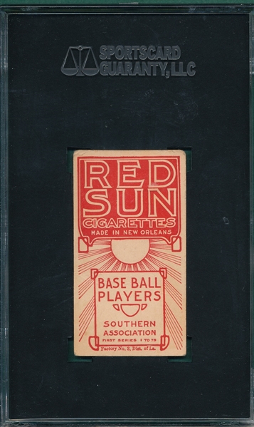 1910 T211 Allen Red Sun Cigarettes SGC 40 *None Higher*