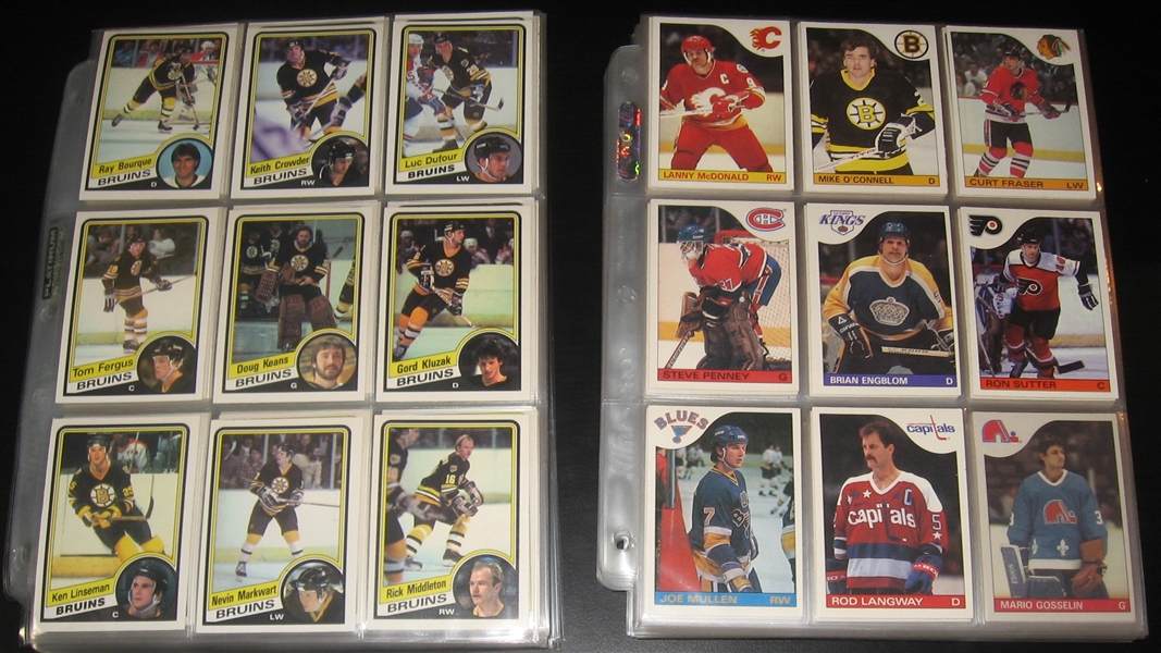 1984/85 & 85/86 O-Pee-Chee Hockey Near Sets