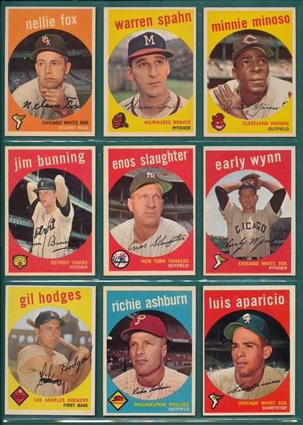 1959 Topps Baseball Near Set (536/572) 