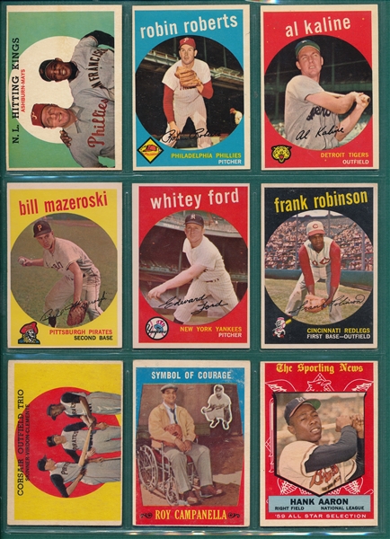 1959 Topps Baseball Near Set (536/572) 