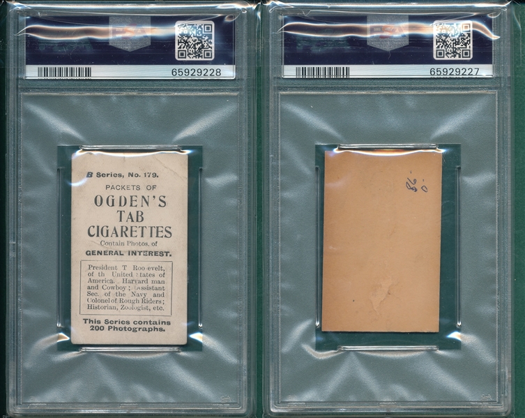 1901/02 Ogden's Ltd, T. Roosevelt & Churchill, Lot of (2) PSA 