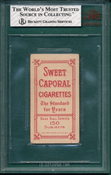 1909-1911 T206 Beaumont Sweet Caporal Cigarettes BVG 3.5