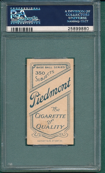 1909-1911 T206 Doolan, Fielding, Piedmont Cigarettes PSA 4