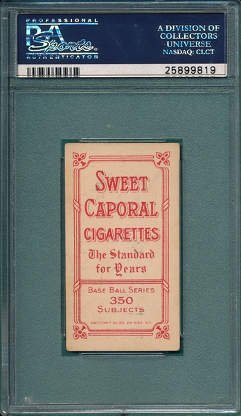 1909-1911 T206 Bescher, Portrait, Piedmont Cigarettes PSA 4