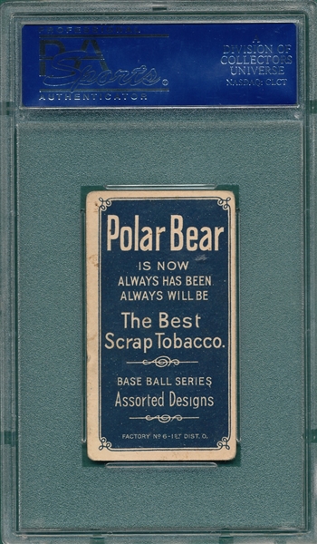 1909-1911 T206 Taylor Polar Bear PSA 3