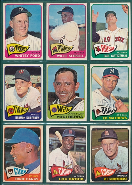 1965 Topps Baseball Complete Set (598)
