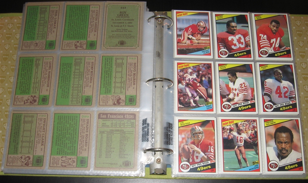 1984 Topps Football Complete Set (396) W/ Dickerson, Elway & Marino, Rookies