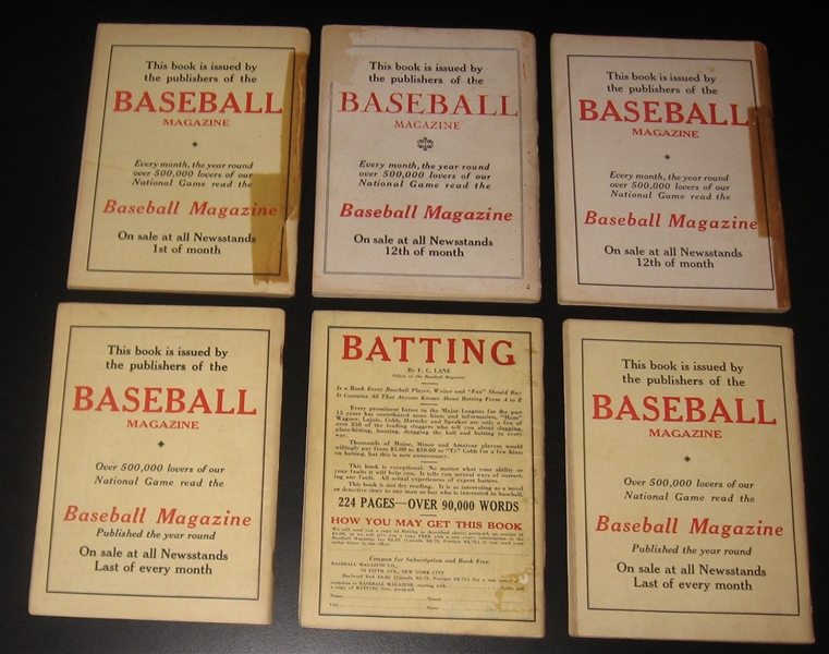 1929-37 Who's Who In Baseball Lot of (6) W/ Lou Gehrig