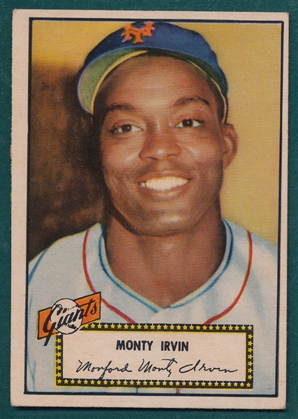 1952 Topps #26 Monty Irvin *Red*