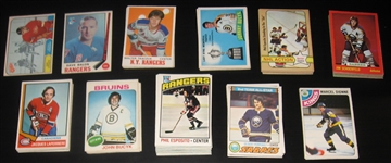 1968-79 O-Pee-Chee Hockey Lot of (176) W/ Many HOFers