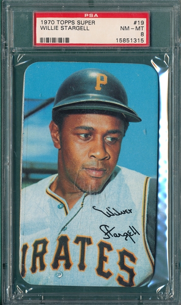 1970 Topps Super #19 Willie Stargell PSA 8  