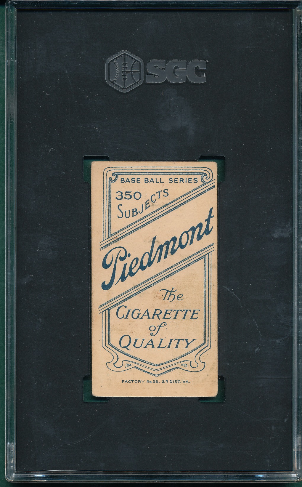 Lot Detail - 1909-1911 T206 Byrne Piedmont Cigarettes SGC 4.5