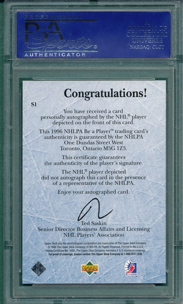 1995 Be A Player Brett Hull PSA 9 *Signed*