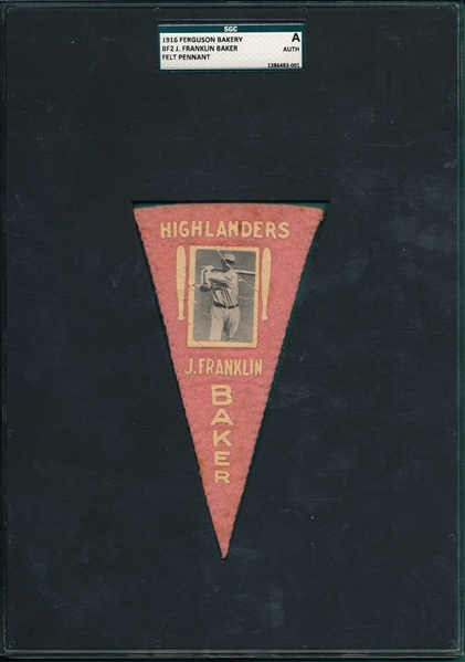 1916 BF2 J. Franklin Baker, Ferguson Bakery, SGC Authentic