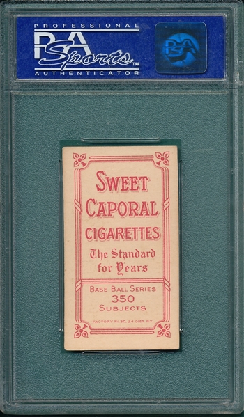 1909-1911 T206 Griffith, Batting, Sweet Caporal Cigarettes PSA 6