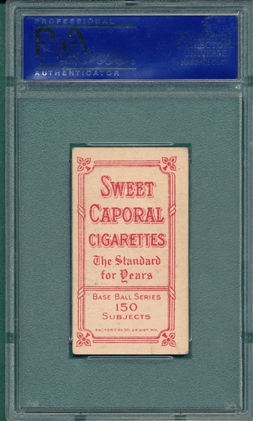 1909-1911 T206 Griffith, Portrait, Sweet Caporal Cigarettes PSA 5